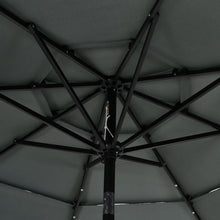 Load image into Gallery viewer, Outdoor 3-Tier Umbrella with HDPE Parasol Base