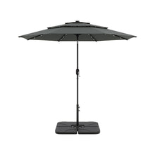 Load image into Gallery viewer, Outdoor 3-Tier Umbrella with HDPE Parasol Base