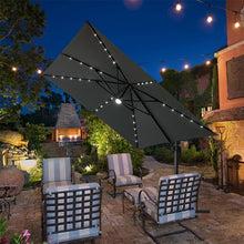 Load image into Gallery viewer, Square Cantilever Parasol with Solar Light and HDPE Parasol Base, LG1269LG0884