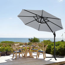 Load image into Gallery viewer, Round Cantilever Parasol with Solar Light and HDPE Parasol Base, LG1270LG0884