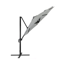 Load image into Gallery viewer, Round Cantilever Parasol with Solar Light and HDPE Parasol Base, LG1270LG0884