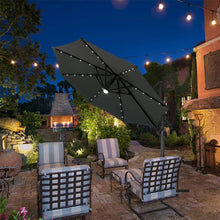 Load image into Gallery viewer, Round Cantilever Parasol with Solar Light and HDPE Parasol Base, LG1271LG0884