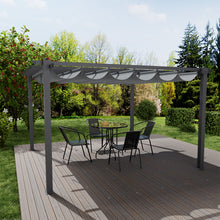 Load image into Gallery viewer, Garden Sanctuary Aluminum Patio Pergola with Canopy