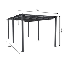 Load image into Gallery viewer, Garden Sanctuary Aluminum Patio Pergola with Canopy