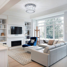 Load image into Gallery viewer, Modern Round Crystal Ceiling Light Living and Home