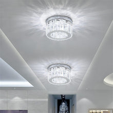 Load image into Gallery viewer, Modern Round Crystal Ceiling Light Living and Home
