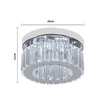 Load image into Gallery viewer, Modern Round Crystal Ceiling Light Living and Home