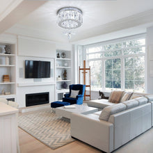 Load image into Gallery viewer, Modern Round Crystal Ceiling Light with Crystal Pendant Living and Home