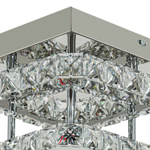 Load image into Gallery viewer, Double Tier Square Crystal Celling Light Living and Home