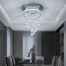 Load image into Gallery viewer, Modern Crystal Ceiling Light with Droplets Cool White Living and Home