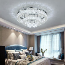 Load image into Gallery viewer, Double Tier Round Crystal Celling Light Living and Home