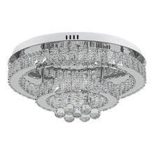 Load image into Gallery viewer, Double Tier Round Crystal Celling Light Living and Home