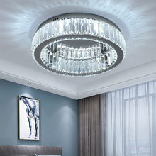 Load image into Gallery viewer, 50cm Dia Modern Round Crystal Ceiling Light Living and Home
