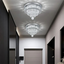 Load image into Gallery viewer, Elegant Crystal Round Ceiling Light Living and Home