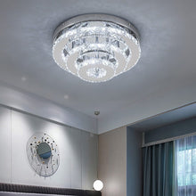 Load image into Gallery viewer, 3-Tier Chic Crystal Ceiling Light with Chrome Finish Living and Home