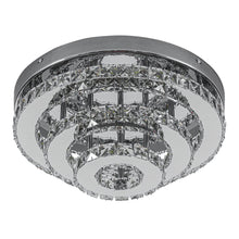 Load image into Gallery viewer, 3-Tier Chic Crystal Ceiling Light with Chrome Finish Living and Home