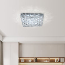 Load image into Gallery viewer, Modern Square Crystal LED Ceiling Light