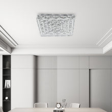 Load image into Gallery viewer, Modern Square Crystal LED Ceiling Light