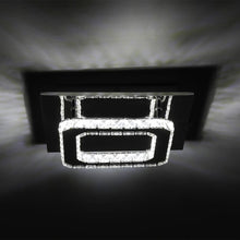 Load image into Gallery viewer, Modern Square Crystal Ceiling Light with Chrome Finish Living and Home