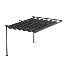 Load image into Gallery viewer, 10 x 10FT Outdoor Lean To Retractable Pergola with Canopy