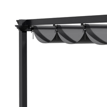 Load image into Gallery viewer, 10 x 10FT Outdoor Lean To Retractable Pergola with Canopy
