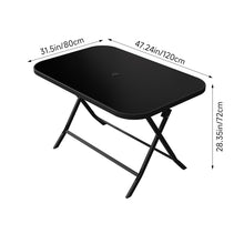 Load image into Gallery viewer, Outdoor Folding Table with Umbrella Hole