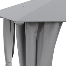 Load image into Gallery viewer, Solar LED Metal Patio Gazebo with Curtains