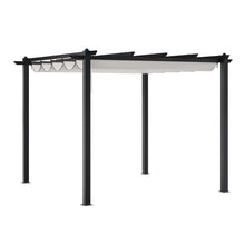 Load image into Gallery viewer, 10x10ft Aluminium Pergola with Retractable Roof