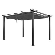 Load image into Gallery viewer, 13x10ft Aluminium Pergola with Retractable Roof