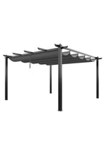 Load image into Gallery viewer, 13x13ft Aluminium Pergola with Retractable Roof