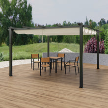 Load image into Gallery viewer, 13x13ft Aluminium Pergola with Retractable Roof