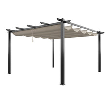Load image into Gallery viewer, 13x13ft Aluminium Pergola with Retractable Roof