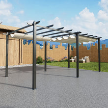 Load image into Gallery viewer, 10x20ft Aluminium Pergola with Retractable Roof