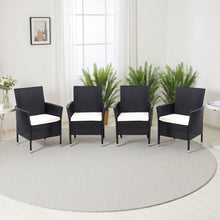 Load image into Gallery viewer, Set of 4 Rattan Chairs Garden Furniture