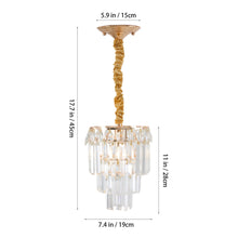 Load image into Gallery viewer, Elegant Crystal Pendant Light