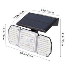 Load image into Gallery viewer, Solar Powered Motion Sensor Wall Light with Rotating Heads
