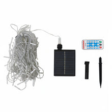 Load image into Gallery viewer, Solar-Powered LED Icicle String Lights with Remote Control