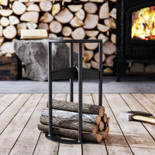 Load image into Gallery viewer, Carbon Steel Black Log Firewood Splitter 25cm Dia x 39cm H Firewood Splitters Living and Home