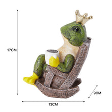 Load image into Gallery viewer, Frog Prince Figurine Resin Tabletop Ornament