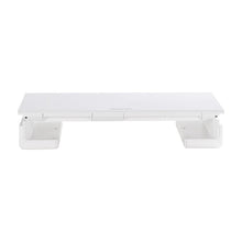 Load image into Gallery viewer, Premium White Desktop Computer Riser with Storage Shelf Living and Home
