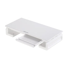 Load image into Gallery viewer, Premium White Desktop Computer Riser with Storage Shelf Living and Home