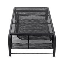 Load image into Gallery viewer, Metal Mesh Monitor Stand Riser with Drawer Living and Home