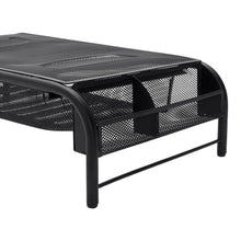 Load image into Gallery viewer, Metal Mesh Monitor Stand Riser with Drawer Living and Home