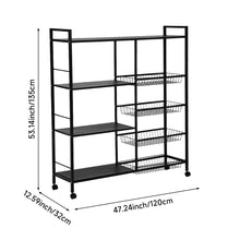 Load image into Gallery viewer, Kitchen Microwave Oven Vegetable Storage Cart