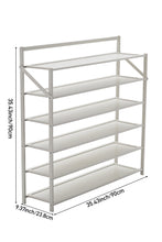 Load image into Gallery viewer, 6-Tier Foldable Bamboo Shoe Rack