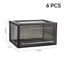 Load image into Gallery viewer, 6Pcs Magnetic Shoe Storage Box Dispaly Case