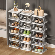 Load image into Gallery viewer, 6-Tier Folding Plastic Shoe Rack