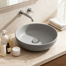 Load image into Gallery viewer, Round Ceramic Countertop Washbasin Vessel Sink