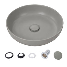 Load image into Gallery viewer, Round Ceramic Countertop Washbasin Vessel Sink