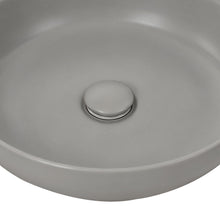 Load image into Gallery viewer, Round Ceramic Countertop Washbasin Vessel Sink